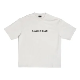 Mirror Balenciaga T-Shirt, mittlere Passform „Beige“ 612966TNVV89784 Mirror Balenciaga T-Shirt, mittlere Passform „Beige“ 612966TNVV89784