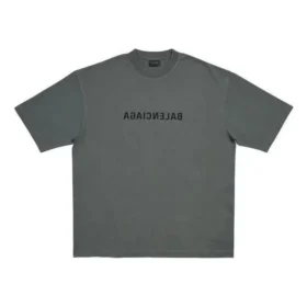 Mirror Balenciaga T-Shirt, mittlere Passform „Grey“ 612966TNVR21242 Mirror Balenciaga T-Shirt, mittlere Passform „Grey“ 612966TNVR21242