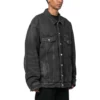 Mirror Padded Denim Jacke „Dark Grey“ 735744TBP471270