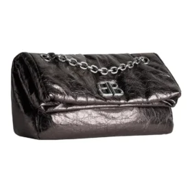 Monaco Kleine Kettenhandtasche metallisiert „Dunkelgrau“ 7659662AASD1314