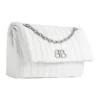 Monaco Medium Kettenhandtasche, gesteppt „Off White“ 7659452AASE9106