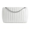 Monaco Medium Kettenhandtasche, gesteppt „Off White“ 7659452AASE9106