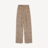 Monogram-Pyjama-Hose für Damen in Beige/Schwarz