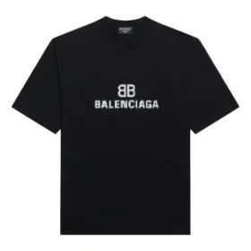 Mosaic Logo BB Alphabet Loose Kurzarm-T-Shirt Schwarz 612965TKVI71070 Mosaic Logo BB Alphabet Loose Kurzarm-T-Shirt Schwarz 612965TKVI71070
