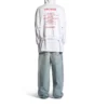 Music Archive Series Connected Zip-Up-Hoodie in mittlerer Passform „Light Grey Red“ 744457TQVA61561