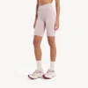 Nahtlose Techwear-Radsportshorts für Damen in Nude