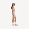 Nahtloser Techwear-BH für Damen in Nude