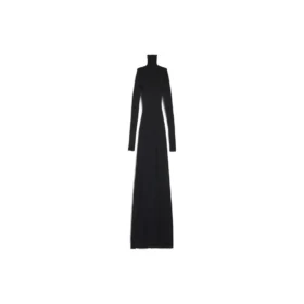 Nahtloses, flaches Kleid „Black“ 788288T52131000