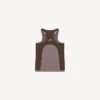 Nahtloses Techwear-Tanktop für Damen in Taupe/Mokka Nahtloses Techwear-Tanktop für Damen in Taupe/Mokka