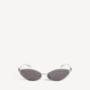 Nano Cat Damen-Sonnenbrille in Silber