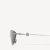 Nano Cat Damen-Sonnenbrille in Silber