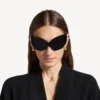 Nano-Creolen für Damen in glänzendem Gold