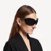Nano-Creolen für Damen in glänzendem Gold