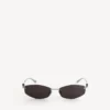 Nano-D-Frame-Sonnenbrille für Damen in Silber Nano-D-Frame-Sonnenbrille für Damen in Silber
