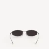 Nano-D-Frame-Sonnenbrille für Damen in Silber Nano-D-Frame-Sonnenbrille für Damen in Silber