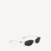 Nano-D-Frame-Sonnenbrille für Damen in Silber Nano-D-Frame-Sonnenbrille für Damen in Silber