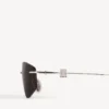 Nano-D-Frame-Sonnenbrille für Damen in Silber Nano-D-Frame-Sonnenbrille für Damen in Silber