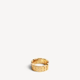 Nano-Mini-Gliederring für Damen in glänzendem Gold