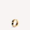 Nano-Mini-Gliederring für Damen in glänzendem Gold
