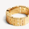 Nano-Mini-Gliederring für Damen in glänzendem Gold