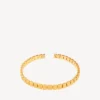 Nano-Mini-Link-Halskette für Damen in glänzendem Gold