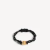 Nano Ribbon BB-Armband für Damen in Schwarz/Glänzendem Gold