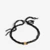 Nano-Ribbon-BB-Choker für Damen in Schwarz/Glänzendem Gold