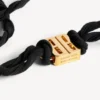 Nano-Ribbon-BB-Choker für Damen in Schwarz/Glänzendem Gold