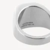 Nano-Siegelring in glänzendem Silber