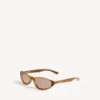 Neo Round Sonnenbrille in blond gestreiftem Havanna Neo Round Sonnenbrille in blond gestreiftem Havanna