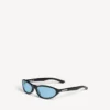 Neo Runde Sonnenbrille in Schwarz Neo Runde Sonnenbrille in Schwarz