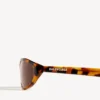 Neo-Sonnenbrille in runder Form mit gepunktetem Havanna-Muster Neo-Sonnenbrille in runder Form mit gepunktetem Havanna-Muster
