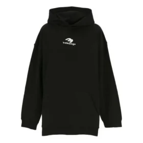 Neuer Logo-Popover-Hoodie „Black White“ 570811TNVH21070
