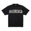 Neues Tape Type T-Shirt im mittleren Fit „Schwarz“ 739784TQVQ81073
