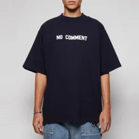 No Comment Baumwoll-T-Shirt „Navy“ 684155TLVG33967