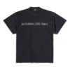 Nur für den internen Gebrauch Inside-out-T-Shirt „Black“ 787358TQVU21083