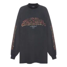 Offshore Langarm-T-Shirt Oversized „Black Faded“ 739027TPVM81568