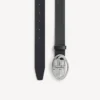 Ovaler BB-Gürtel für Herren in Schwarz Ovaler BB-Gürtel für Herren in Schwarz