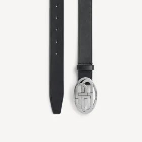 Ovaler BB-Gürtel für Herren in Schwarz