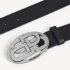 Ovaler BB-Gürtel für Herren in Schwarz Ovaler BB-Gürtel für Herren in Schwarz