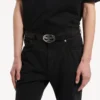 Ovaler BB-Gürtel für Herren in Schwarz Ovaler BB-Gürtel für Herren in Schwarz