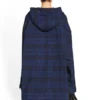 Overshirt mit Kapuze und Karomuster „Blue Navy“ 720109TNM354202