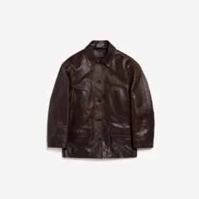 Oversize-Carcoat für Damen in Kaffee