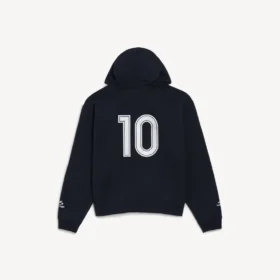 Oversize-Hoodie mit Reißverschluss für Herren in Schwarz Oversize-Hoodie mit Reißverschluss für Herren in Schwarz