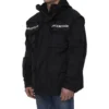 Oversize-Parka aus Funktionsstoff mit Jersey-Einsatz „Schwarz“ 746450TOO321000