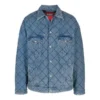 Oversized-Denim-Jacke mit Wattierung „Blau“ 646923TDW154762