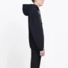 Oversized-Hoodie aus Interlock-Stoff mit BB-Logo „Schwarz-Gelb“ 578138TEV191361