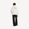 Oversized-Hoodie mit Reißverschluss für Herren in Creme