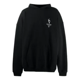 Oversized-Hoodie zu den Olympischen Spielen in Paris „Schwarz“ 620973TIV451070