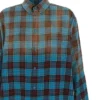 Oversized-Langarmhemd aus Flanell mit Karomuster „Blue Red“ 715030TMM116305